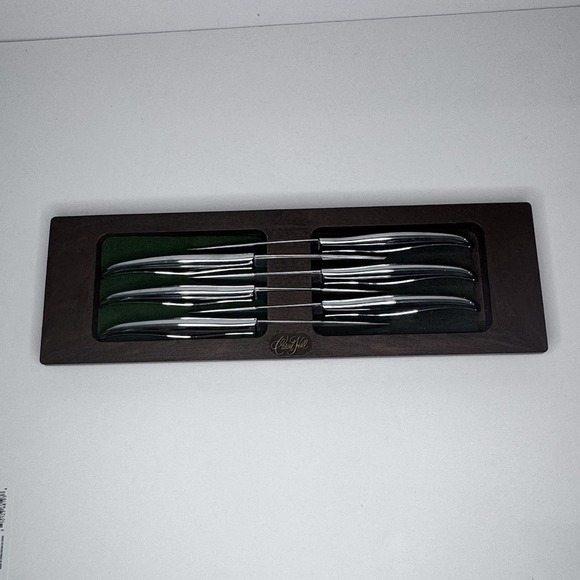 Vintage Carvel Hall Steak Knives Set Of 6‎ W Display Stainless Steel Made In USA - Picture 1 of 3
